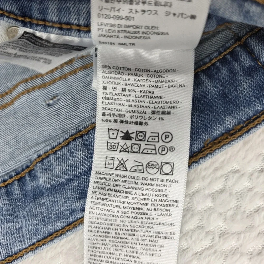 Levis 511 Slim Straight Jeans Mens 38x32 Blue Denim Mid Rise Stretch 04511-2305